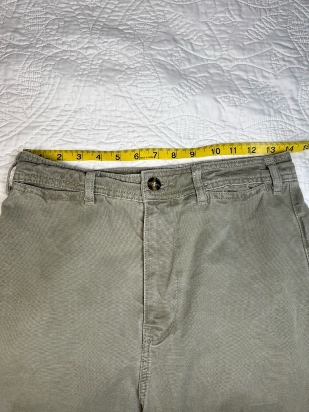 Free People We The Free Patti Wide Leg Crop Pants Green High Rise 28 - Picture 10 of 13